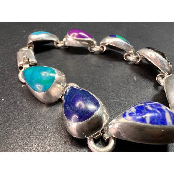 Vintage Taxco Mexico Sterling silver bracelet - Picture 12 of 16